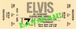 ELVIS Concert Ticket Movie Prop! Cleveland Arena 9-1-72  &#39;Heartbreak Hot... - £19.65 GBP