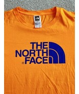 The North Face Half Dome Blue Logo Orange T-Shirt Men&#39;s SMALL T-Shirt 2013 - £14.18 GBP