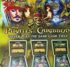 Disney Pirates Of The Caribbean Original Pinball Machine Wall Art Poster... - $41.39