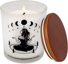 Witch Gifts Moon Phases Candle 11oz soy wax &amp; 50 hr burn time 4.5&quot; x 3.5&quot; NEW - £21.42 GBP