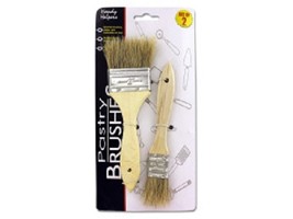 2 Piece Wood Pastry Brush Set with Natural Bristles - £5.04 GBP