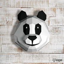 Panda head papercraft template - £7.99 GBP