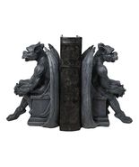 Gothic Warden of The Night Gargoyle Sentries On Pedestals Bookends Figur... - $1,058.44 MXN