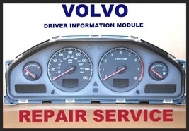 REPAIR SERVICE - VOLVO S40 S60 S80 DIM INSTRUMENT SPEEDOMETER CLUSTER 20... - £147.95 GBP