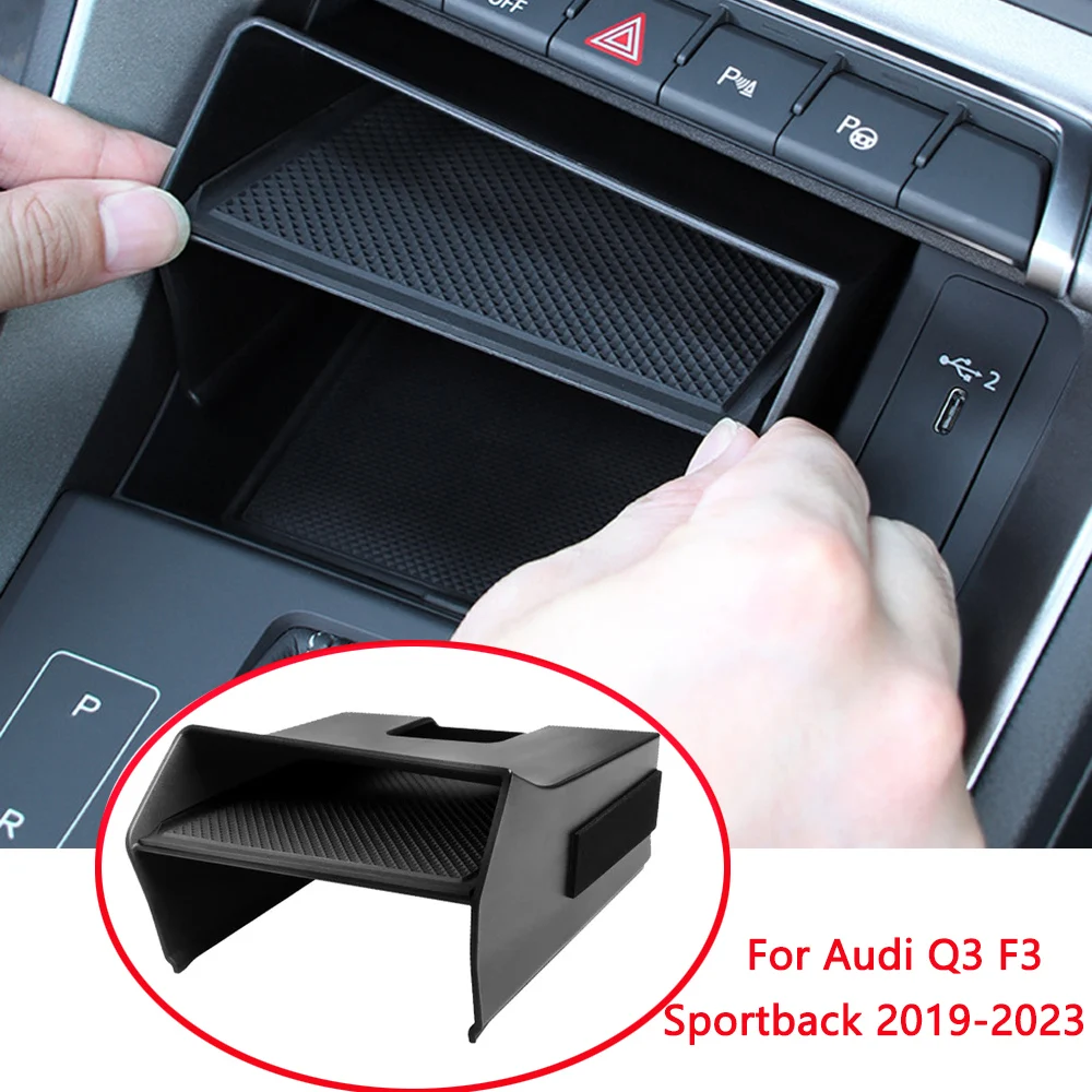 For Audi Q3 Sportback F3 2019-2023 Central Console Storage Tray Auto Organizer - £17.59 GBP