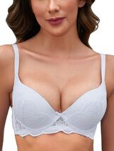IHOIU Women's Lace Push Up Bra Padded Underwire Convertible White Size 40B - $264.65 IHOIU Women's Lace Push Up Bra Padded Underwire Convertible White Size 40B - $264.65 MXN