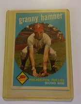 000 Vintage Topps 1959 Granny Hammer #436 Baseball Card. Phillies - £7.91 GBP