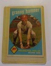 000 Vintage Topps 1959 Granny Hammer #436 Baseball Card. Phillies - £7.83 GBP