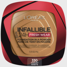 L&#39;Oreal Paris Infallible 24H Fresh Wear Foundation Powder Hazelnut 0.31 oz.. - £25.31 GBP