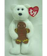 TY Jingle Beanies MINI GOODY THE TEDDY BEAR ORNAMENT 5&quot; STUFFED ANIMAL NEW - $273.39 MXN