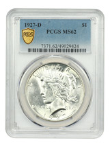 1927-D $1 PCGS MS62 - $560.18