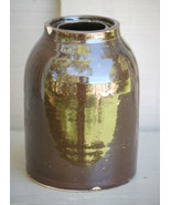 Old Antique Primitive Salt Glazed Stoneware Canning Crock Jug Jar Farm H... - £31.13 GBP