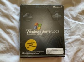Vintage Microsoft Windows Server 2003 Enterprise Edition NEW Sealed - $39.59