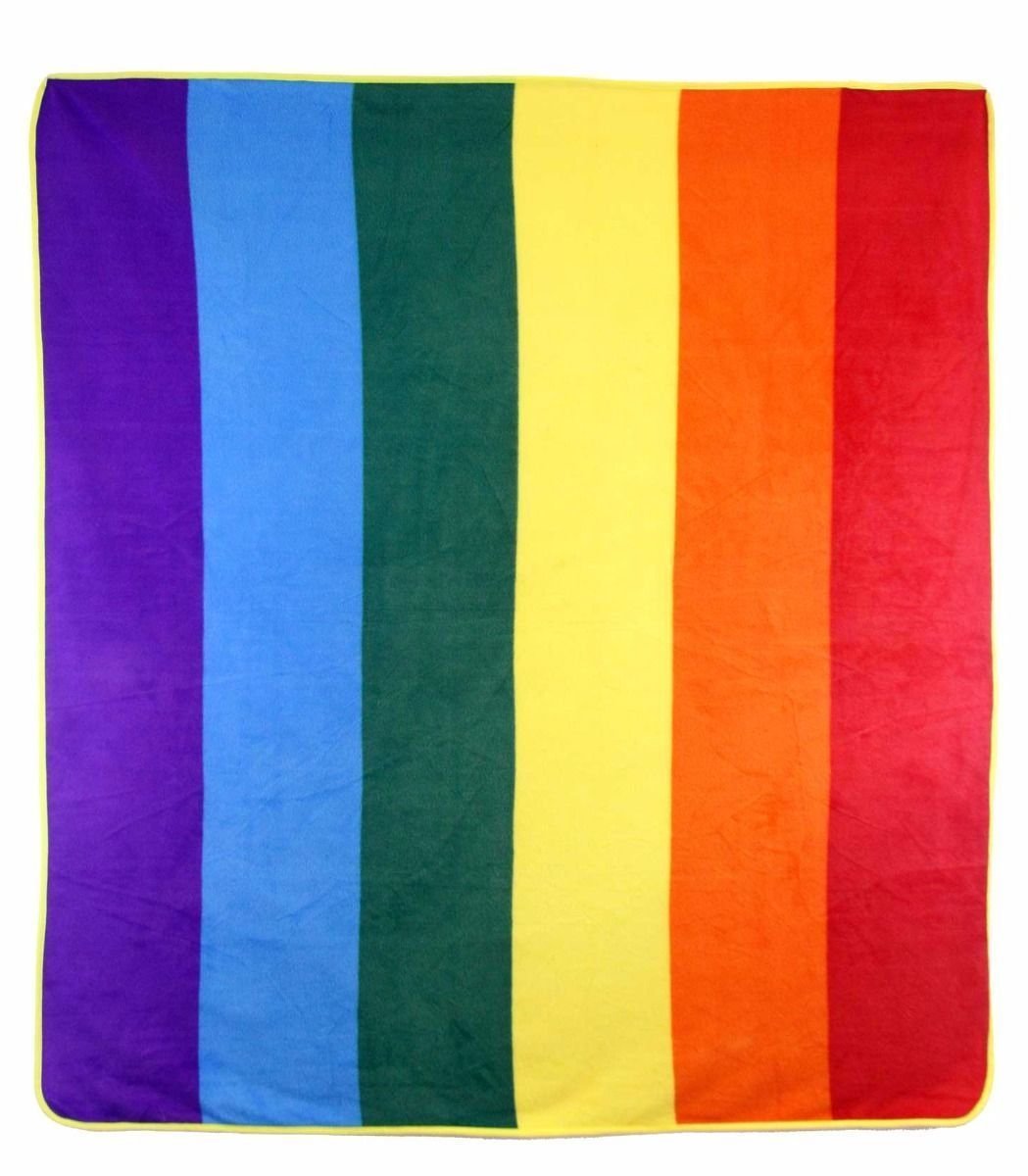 K&#39;s Novelties Wholesale (6) Rainbow Gay Pride 50x60 Polar Fleece Blanket... - $15.88
