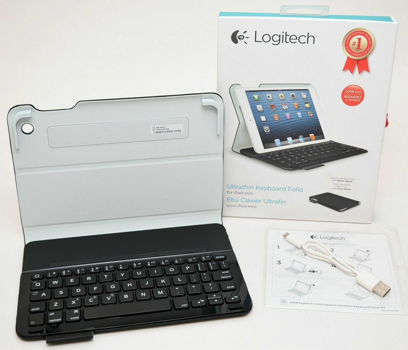 NEW Logitech Black Ultrathin Keyboard Folio Case for iPad Mini w/ Retina Display - $27.23