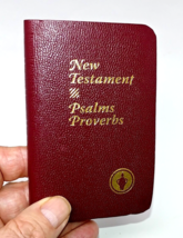 New Testament Psalms Proverbs Bible Pocket Size Mini Prayer Book - £7.46 GBP