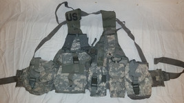 MOLLE II ACU FLC TACTICAL FIGHTING LOAD CARRIER VEST CHEST RIG &amp; POUCHES... - £42.67 GBP