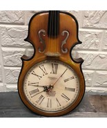 Amadeus Violin Pendulum Wall Clock collectible *missing pendulum RARE - £140.54 GBP