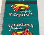 Matchbook Cover  Landry’s Seafood House  restaurant  18 Locations  gmg  ... - £9.75 GBP