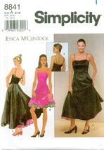 Simplicity 8841 Misses 6-16 Party Dress Gown Jessica McClintock Pattern UNCUT FF - £19.77 GBP