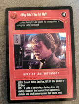 Star Wars CCG Cloud City Why Didnt You Tell Me BB DS - $1.29