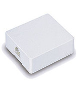 tec30v e133377 telephone white jack boxm 4 conductor modular surface mount - €2,32 EUR