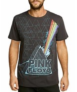 Chaser Men&#39;s Cotton Pink Floyd PRISM TRIANGLES Tee Vintage Black-Large - $445.82 MXN