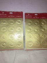 Vintage Hallmark Connections Holiday Foil Seals 2 Sealed Packages W/2 Sheets - $13.99