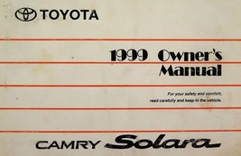 1999 Toyota Camry Solara Owners Manual Set [Unknown Binding] Toyota - $48.99