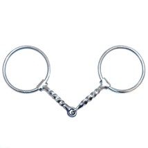 Greg Darnall Originals Loose Stainless Ring Twisted Corkscrew 5.25in Snaffle Bit - £118.29 GBP