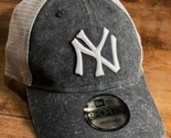 NEW YORK YANKEES NEW ERA HAT 9FORTY Gray SNAPBACK ADJUSTABLE MLB BASEBAL... - £21.22 GBP