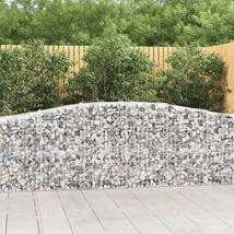  Gabion Basket Set of 5 Silver Galvanized Iron Large Durable - $2,113.49