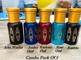 Al Khalid Perfume Fresh Festive Fragrance Special Attar Combo Pack Of 5 12ML - £26.16 GBP