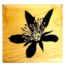 Vintage Inkadinkado Azalea Flower Wood Mounted Rubber Stamp 98163MM - £10.35 GBP