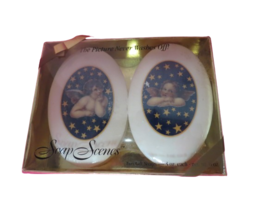 Soap Scenes 2 Gift Soaps Cherubs Angels Picture Never Washes Off New In Box - £9.34 GBP