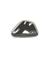 Native American Overlay Sterling Silver Eagle Belt Buckle Handcrafted 1980s - $125.00