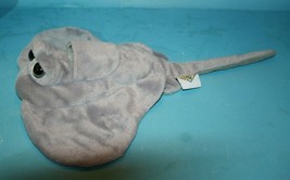 The Petting Zoo Stingray Stuffed Plush 17&quot; Bright Eyes Pocketz Mom Only Soft Toy - £9.91 GBP
