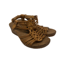Baretraps Women’s Taren Strappy Open Toe Wedge Sandals Auburn Size 7M - £29.77 GBP