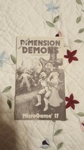 Vintage new Micros Dimension Demons Micro Game 17 Flyer/Pamphlet - £7.87 GBP