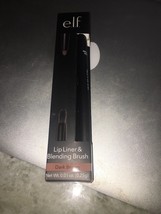 Elf Lip Liner &amp; Blending Brush Dark Brown 82207 - £15.44 GBP