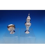 Floral by Shreve Sterling Silver Salt Dip and Pepper Shaker Set 2pc (#7768) - $385.11