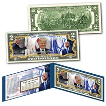 DONALD TRUMP Support for ISRAEL Promoting Peace Authentic Legal Tender $... - £10.99 GBP