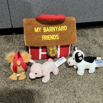 AURORA My Barnyard Friends Plush Toy w/Carry Case & 3 Farm Animals Make Sounds - $12.86