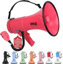 PYLE PMPRA514RD 50W Portable Bullhorn Megaphone - Red (Open Box) - $23.39