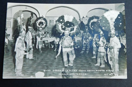 Vintage RPPC Oaxaca Mexico Postcard Danza Pluma Hotel Alban - £7.07 GBP