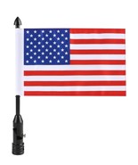 Motorcycle Flag Pole Rear Side Mount Luggage Rack for Honda Gold Wing Gl... - $368.88 MXN