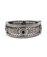 Traditional Yemenite Bridal Oxidized Silver Bangle Bracelet - €43,24 EUR