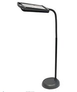 Full Page 8 x 10 Inch Magnifier LED Illuminated Floor Lamp, Plastic, Black - $59.33