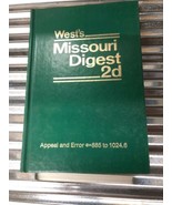 West’s Missouri Digest 2d Volumes 1 Through 50 - £15.92 GBP