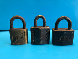 Old Vtg Collectible Lot Of Three (3) REESE Padlocks Locked Lancaster PA No Keys - £27.85 GBP
